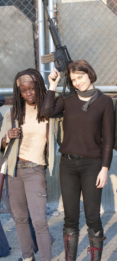TV Show The Walking Dead, Michonne (The Walking Dead), Maggie Greene, Lauren Cohan, Danai Gurira, 1080x2400
