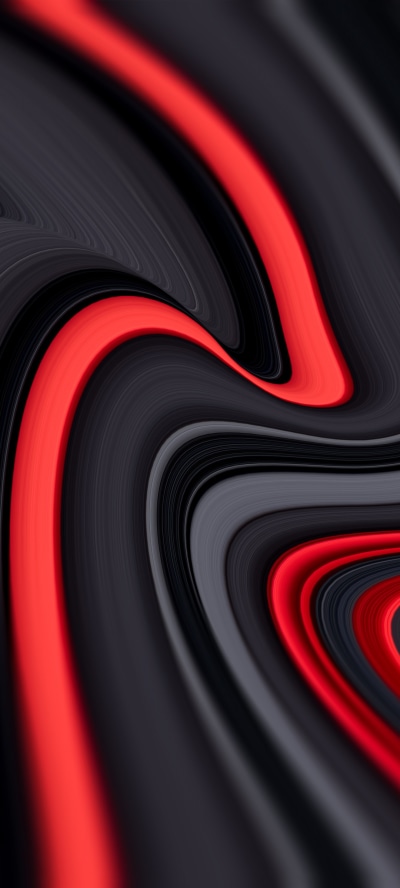 Abstract Colors, Black, Red, 1080x2400