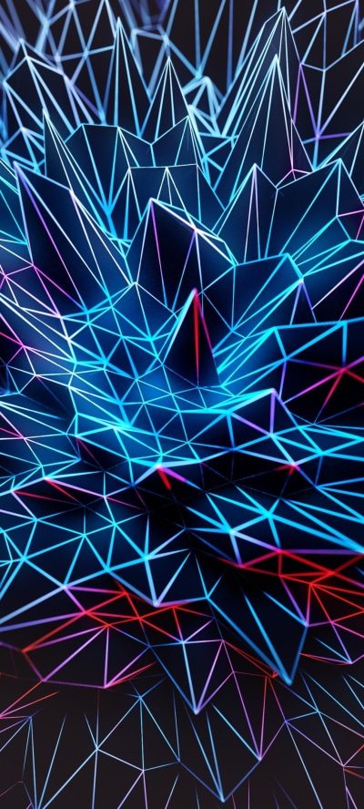 Abstract Light, Triangle, 1080x2400