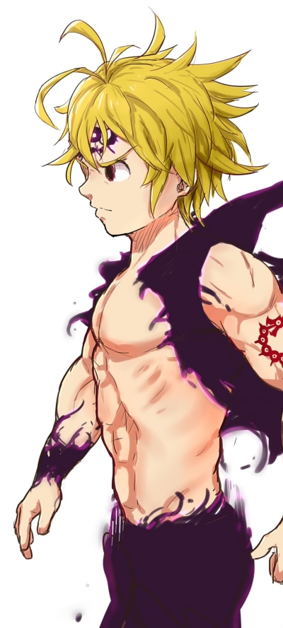 Anime The Seven Deadly Sins, Meliodas (The Seven Deadly Sins), 1080x2400