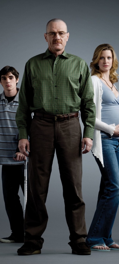 TV Show Breaking Bad, Skyler White, Aaron Paul, Walter White, RJ Mitte, Bryan Cranston, 1080x2400