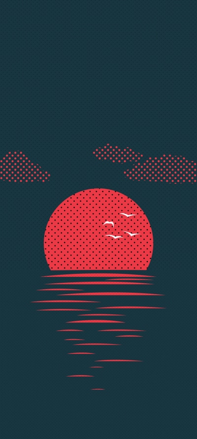 Artistic Sunset, 1080x2400