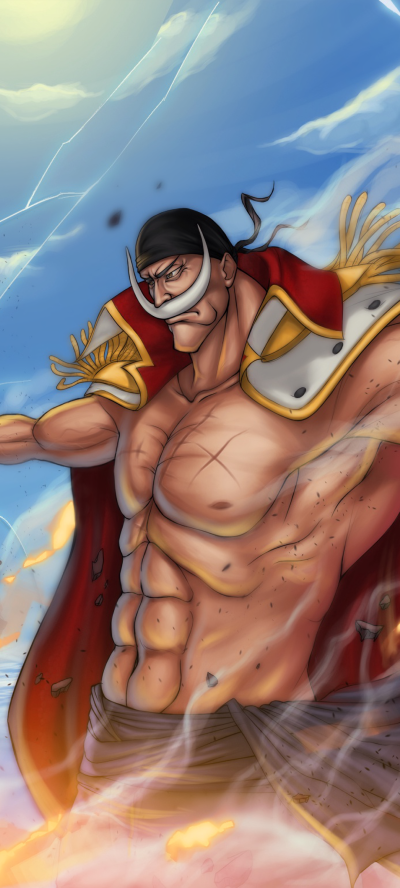 Anime One Piece, Edward Newgate, 1080x2400