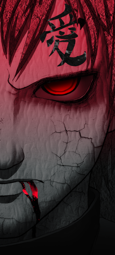 Anime Naruto, Gaara (Naruto), 1080x2400