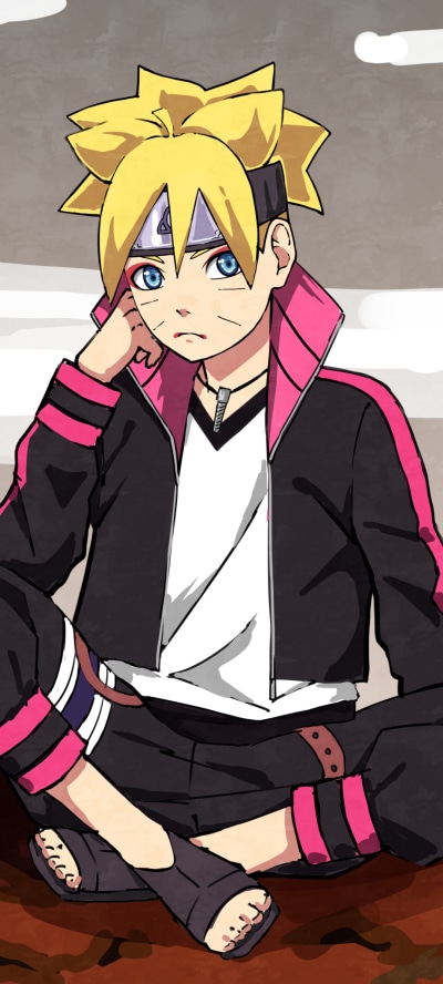 Anime Boruto, Blue Eyes, Boruto Uzumaki, Blonde, 1080x2400