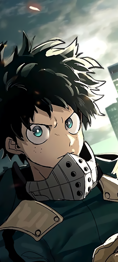 Anime My Hero Academia, Izuku Midoriya, 1080x2400
