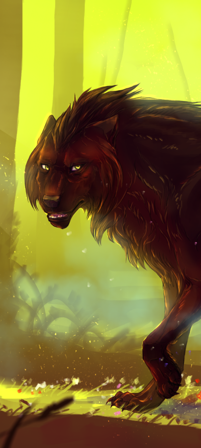 Fantasy Wolf, 1080x2400