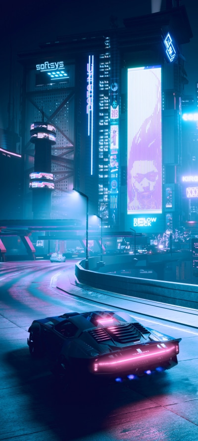 Video Game Cyberpunk 2077, Futuristic, City, Car, Cyberpunk, 1080x2400 Phone  HD Wallpaper