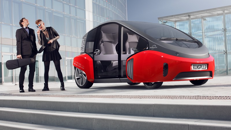 Rinspeed Oasis, CES 2017, self-driving