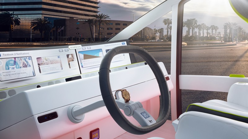 Rinspeed Oasis, CES 2017, self-driving