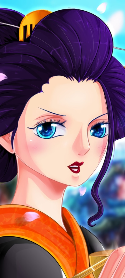 Anime One Piece, Nico Robin, 1080x2400