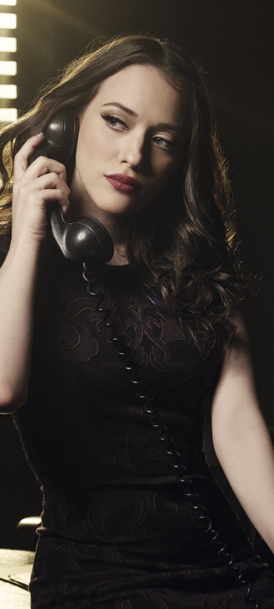 Celebrity Kat Dennings, Lipstick, Actress, Brunette, Black Dress, American, 1080x2400