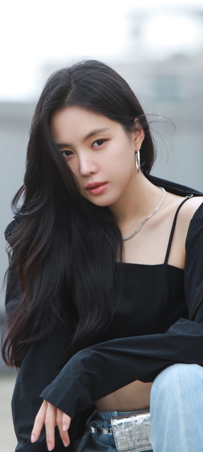 Music Park Ji-yeon, Singer, Long Hair, Black Hair, Korean, 1080x2400