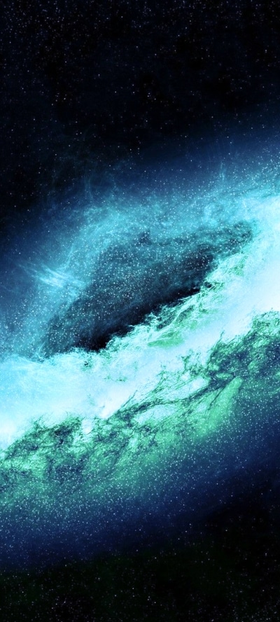 Sci Fi Galaxy, Blue, Stars, Space, 1080x2400