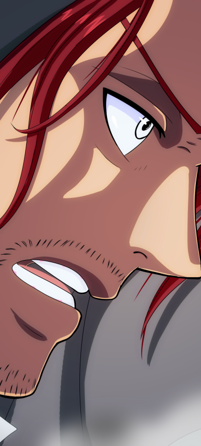 Anime One Piece, Shanks (One Piece), Red Hair, 1080x2400