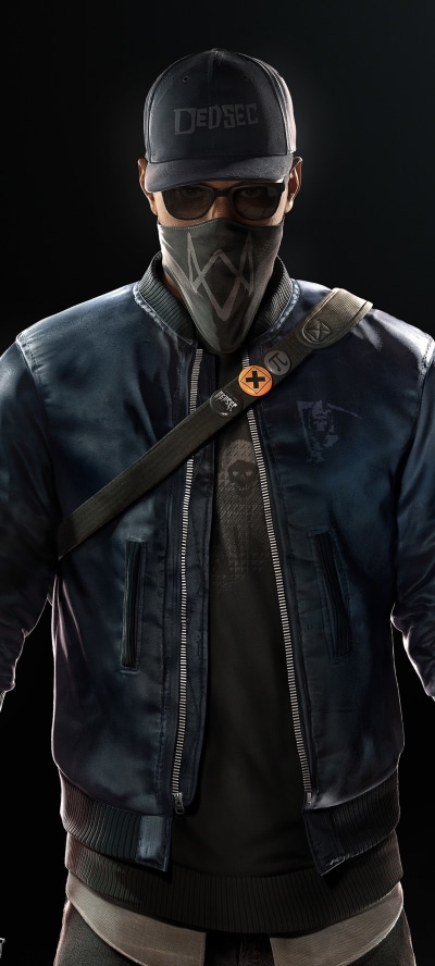 Video Game Watch Dogs 2, Marcus Holloway, 1080x2400