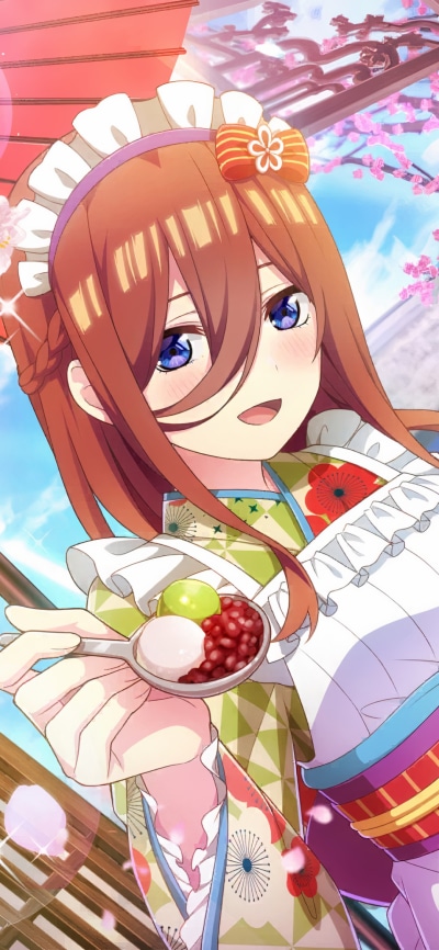 Anime The Quintessential Quintuplets, Miku Nakano, 1080x2340