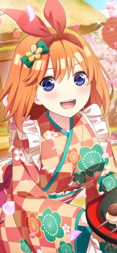 Anime The Quintessential Quintuplets, Yotsuba Nakano, 1080x2340