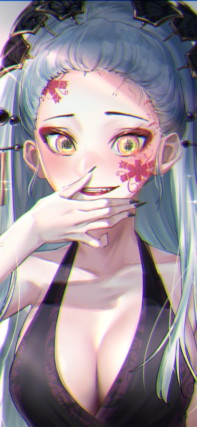 Anime Demon Slayer: Kimetsu no Yaiba, Daki (Demon Slayer), 1080x2340