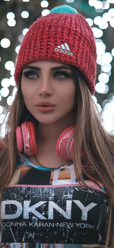 Women Model, Hat, 1080x2340