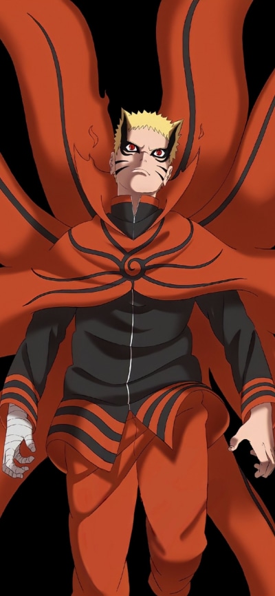 Anime Boruto, Naruto Uzumaki, Baryon Mode (Naruto), 1080x2340
