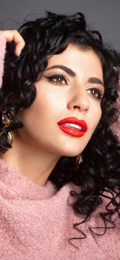 Women Model, Lipstick, Black Hair, Brown Eyes, Face, 1080x2340