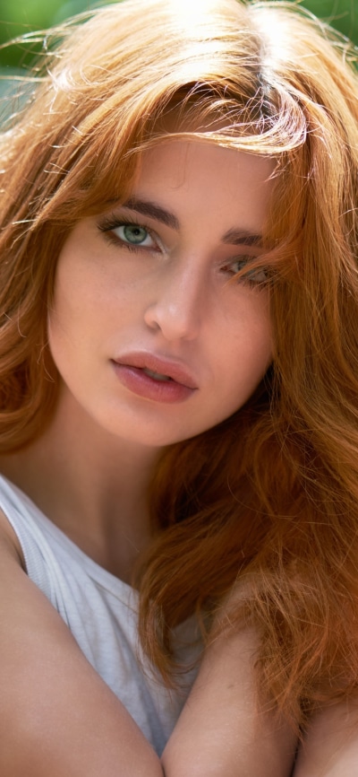 Women Model, Redhead, 1080x2340