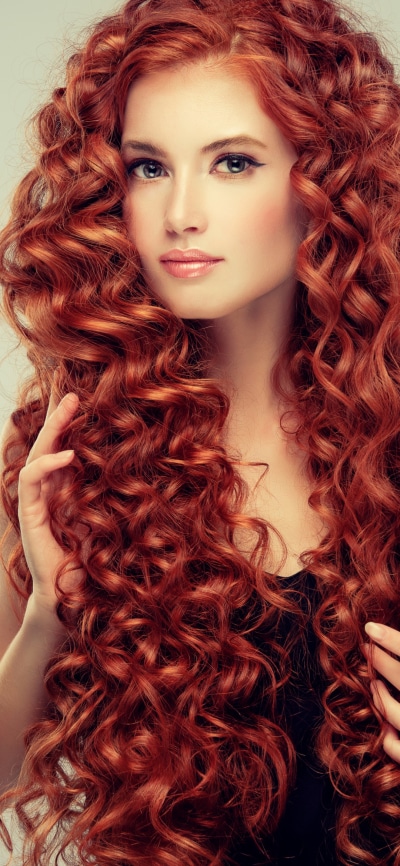Women Model, Long Hair, Red Hair, 1080x2340