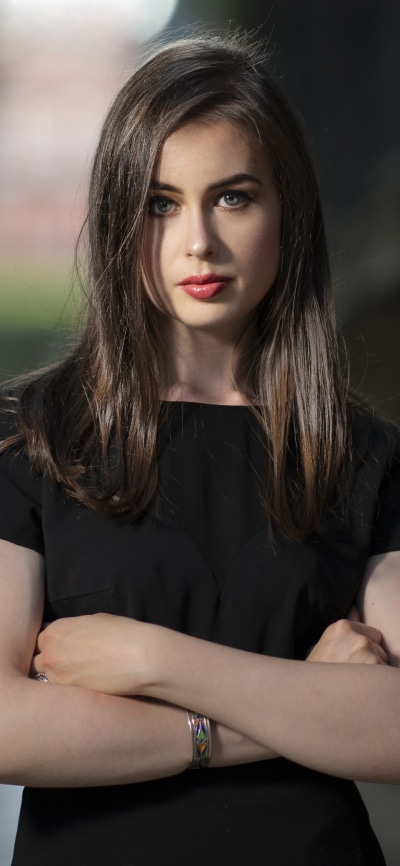 Women Model, Lipstick, Brunette, 1080x2340