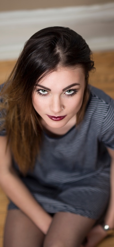 Women Model, Lipstick, Brunette, 1080x2340