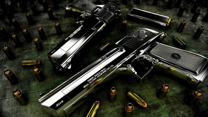 Desert Eagle, pistol, bullets