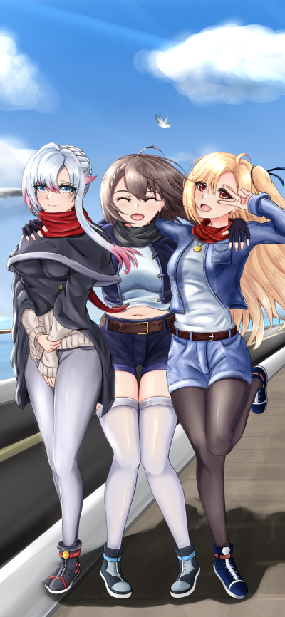 Anime Azur Lane, Baltimore (Azur Lane), Odin (Azur Lane), Cleveland (Azur Lane), 1080x2340