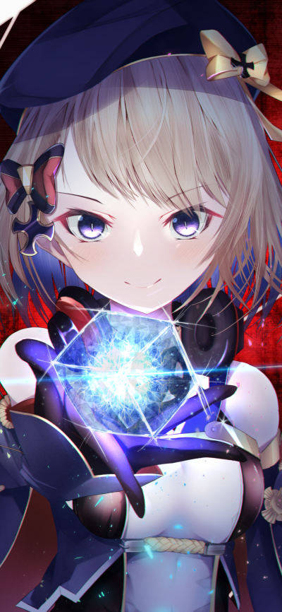 Anime Azur Lane, Blonde, Z23 (Azur Lane), Purple Eyes, Short Hair, 1080x2340
