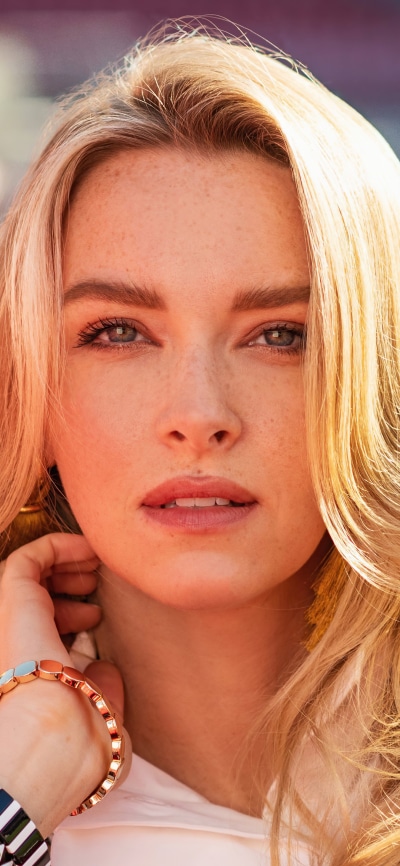 Women Model, American, Blonde, Face, Camille Kostek, 1080x2340