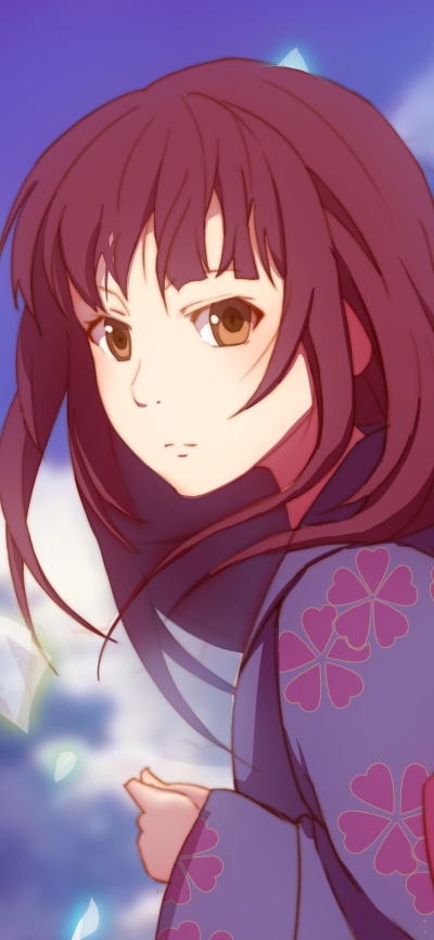 Anime Uchiage Hanabi, Shita kara Miru ka? Yoko kara Miru ka?, Nazuna Oikawa, 1080x2340