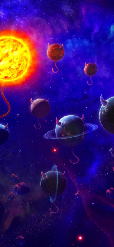 Sci Fi Planets, Planet, Space, 1080x2340