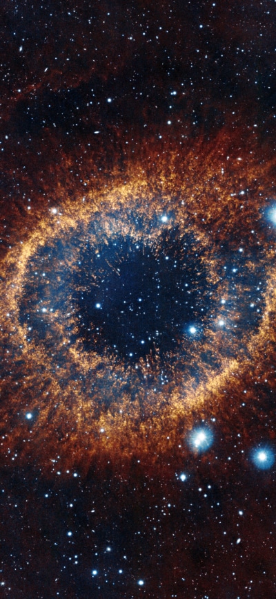 Sci Fi Nebula, Helix Nebula, Space, Stars, 1080x2340