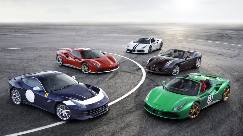 Ferrari 70th anniversary cars, paris auto show 2016, speed