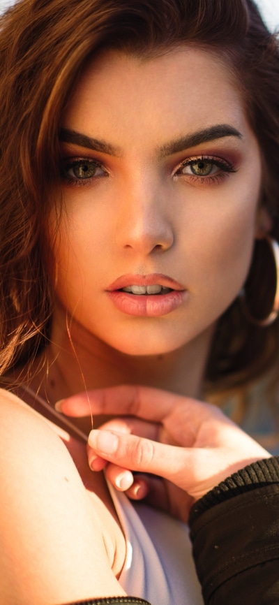 Women Model, Face, Brunette, 1080x2340