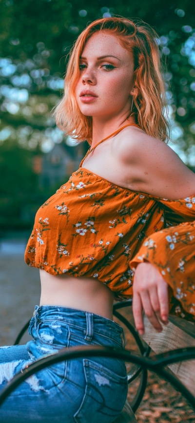 Women Model, Blonde, Depth Of Field, 1080x2340
