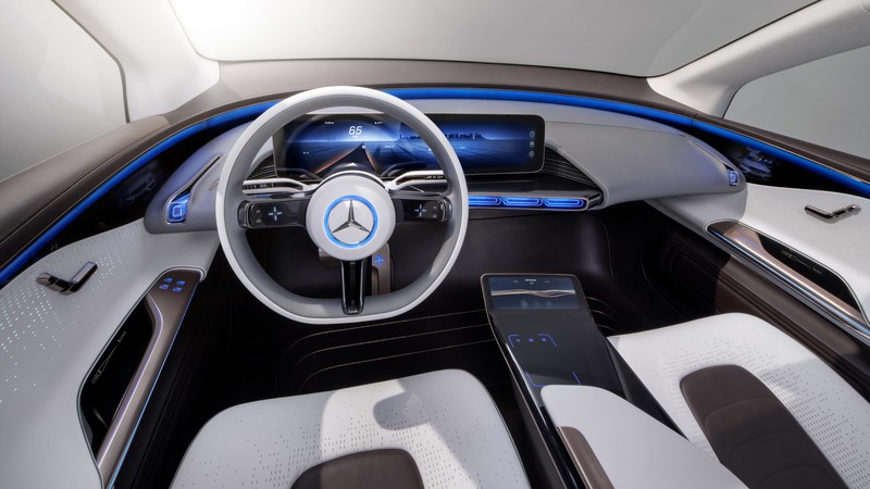 Mercedes Generation EQ, electric cars, paris auto show 2016, interior