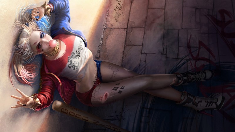 Harley quinn, Suicide Squad, art, Margot Robbie, Best Movies of 2016