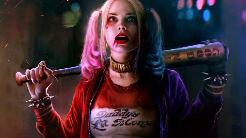 Harley quinn, Suicide Squad, art, Margot Robbie, Best Movies of 2016