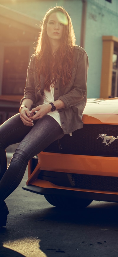 Women Model, Jacket, Car, Long Hair, Redhead, 1080x2340