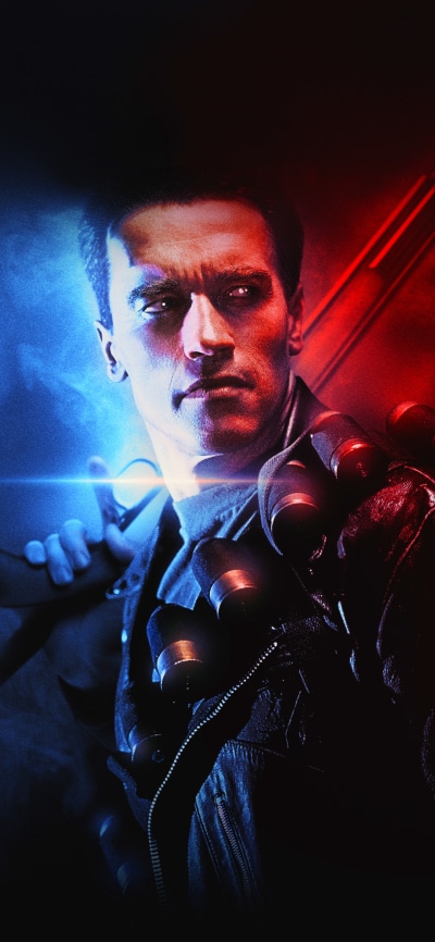 Movie Terminator 2: Judgment Day, Arnold Schwarzenegger, T-800, The Terminator, 1080x2340