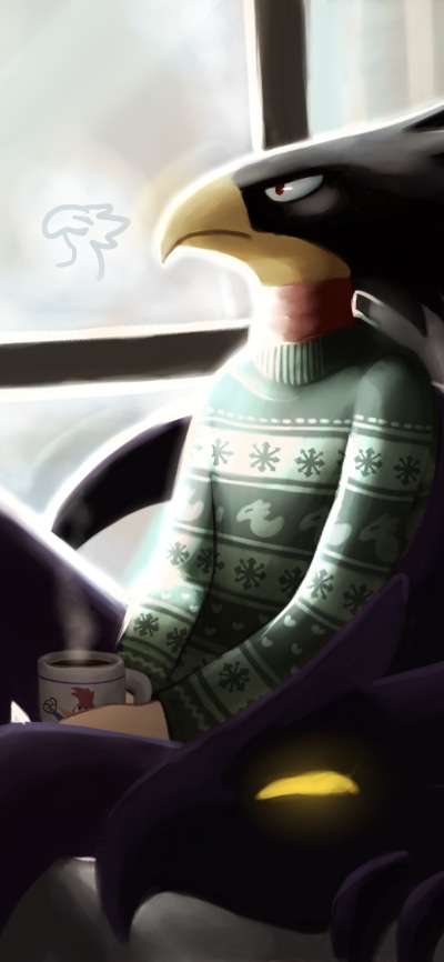 Anime My Hero Academia, Fumikage Tokoyami, 1080x2340
