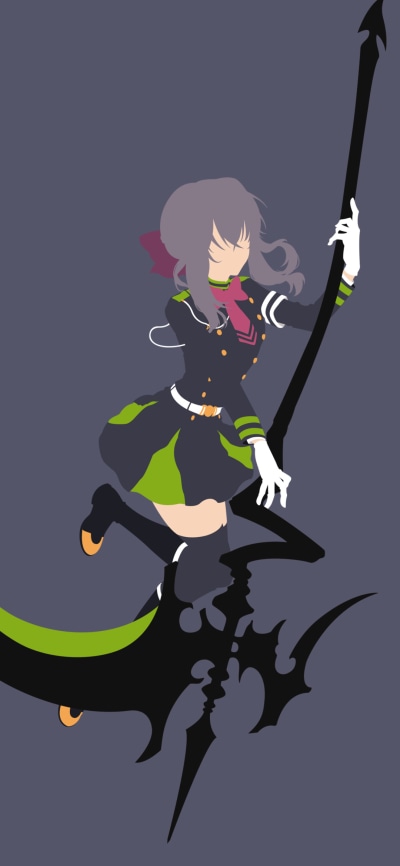 Anime Seraph of the End, Shinoa Hīragi, 1080x2340