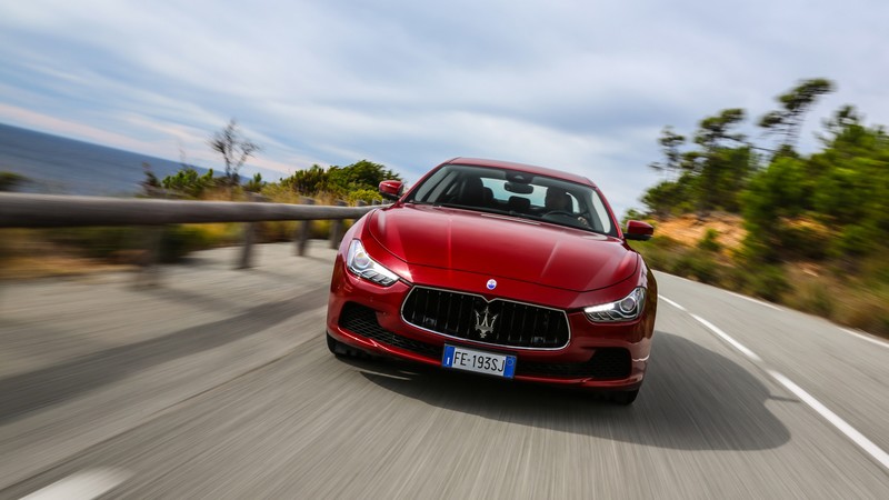 Maserati Ghibli S Q4, paris auto show 2016, red
