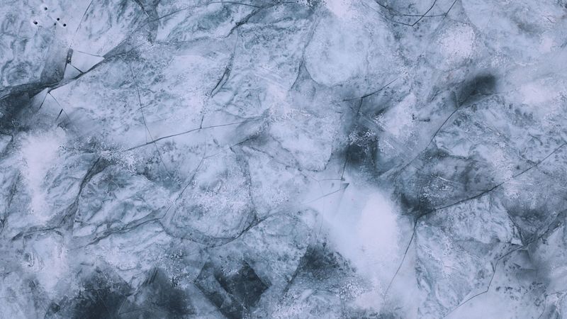 ice, frozen, snow, texture, 4k