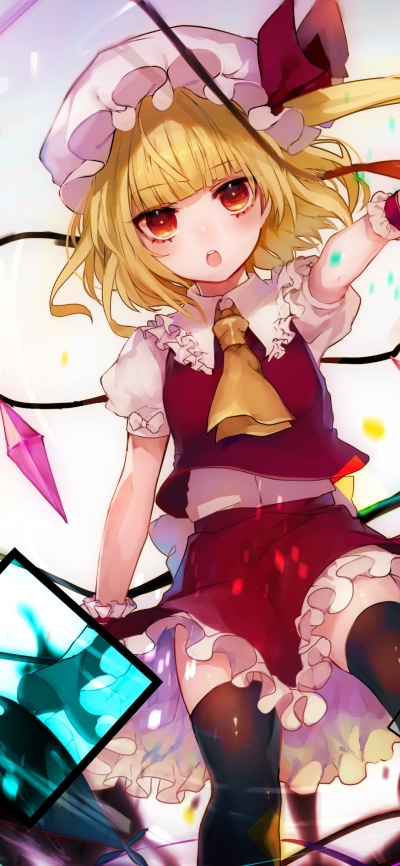 Anime Touhou, Flandre Scarlet, 1080x2340